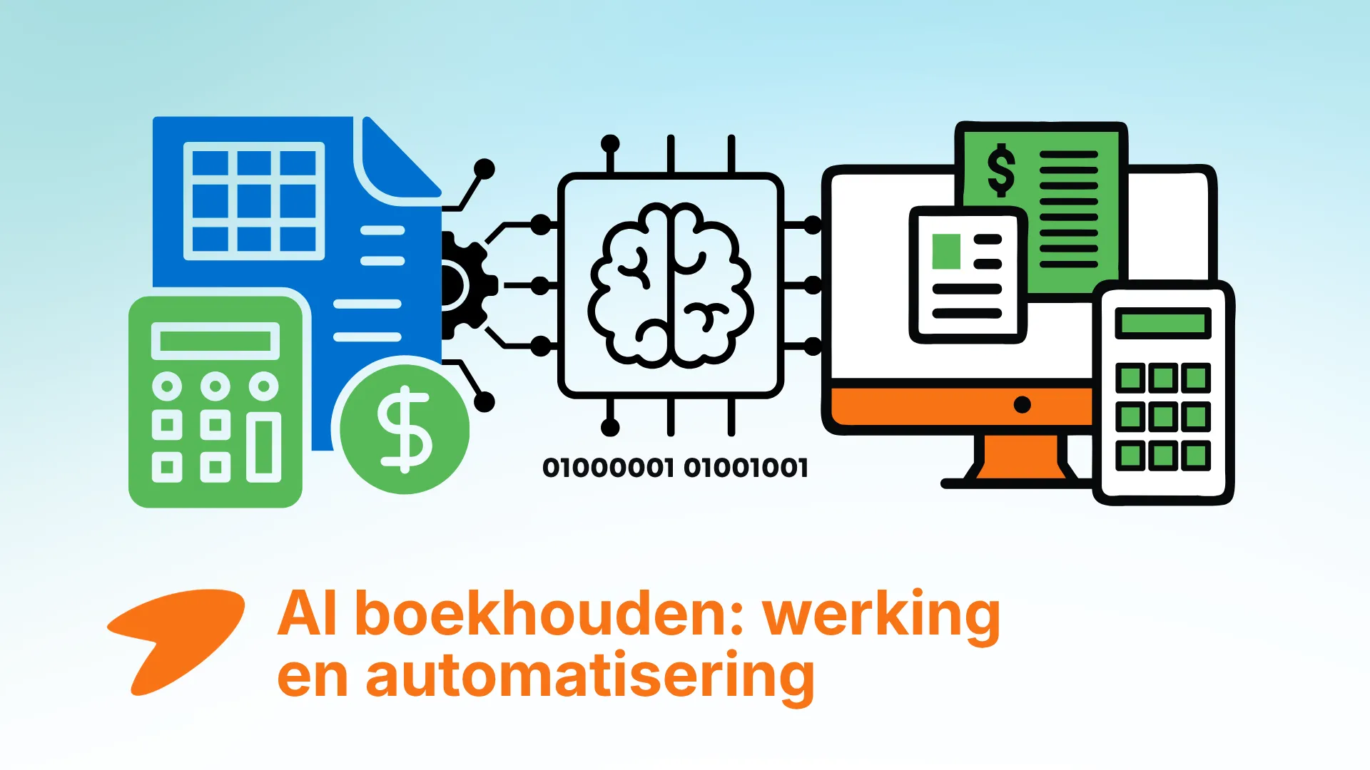 AI boekhouden overzicht van geautomatiseerde factuurverwerking en categorisatie