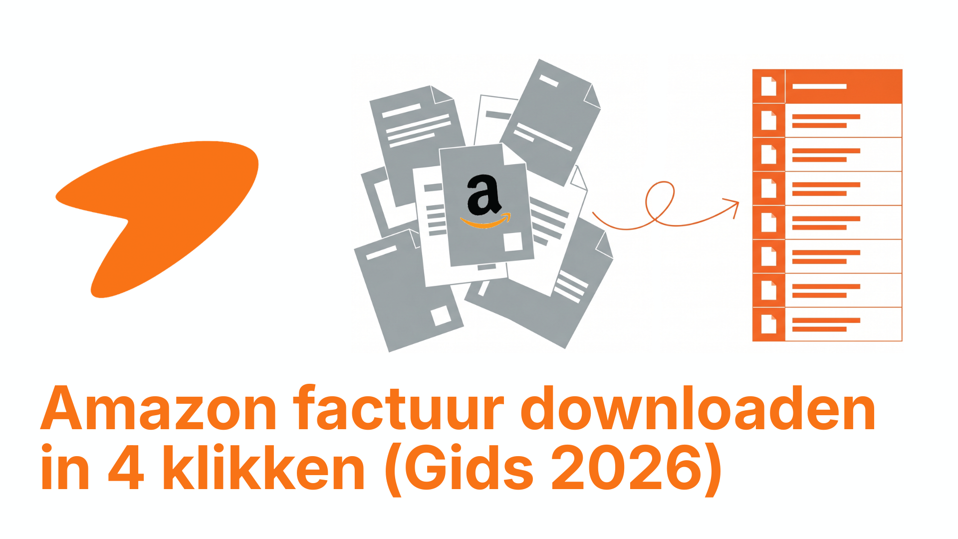 Stappenplan voor een Amazon factuur downloaden in 4 klikken