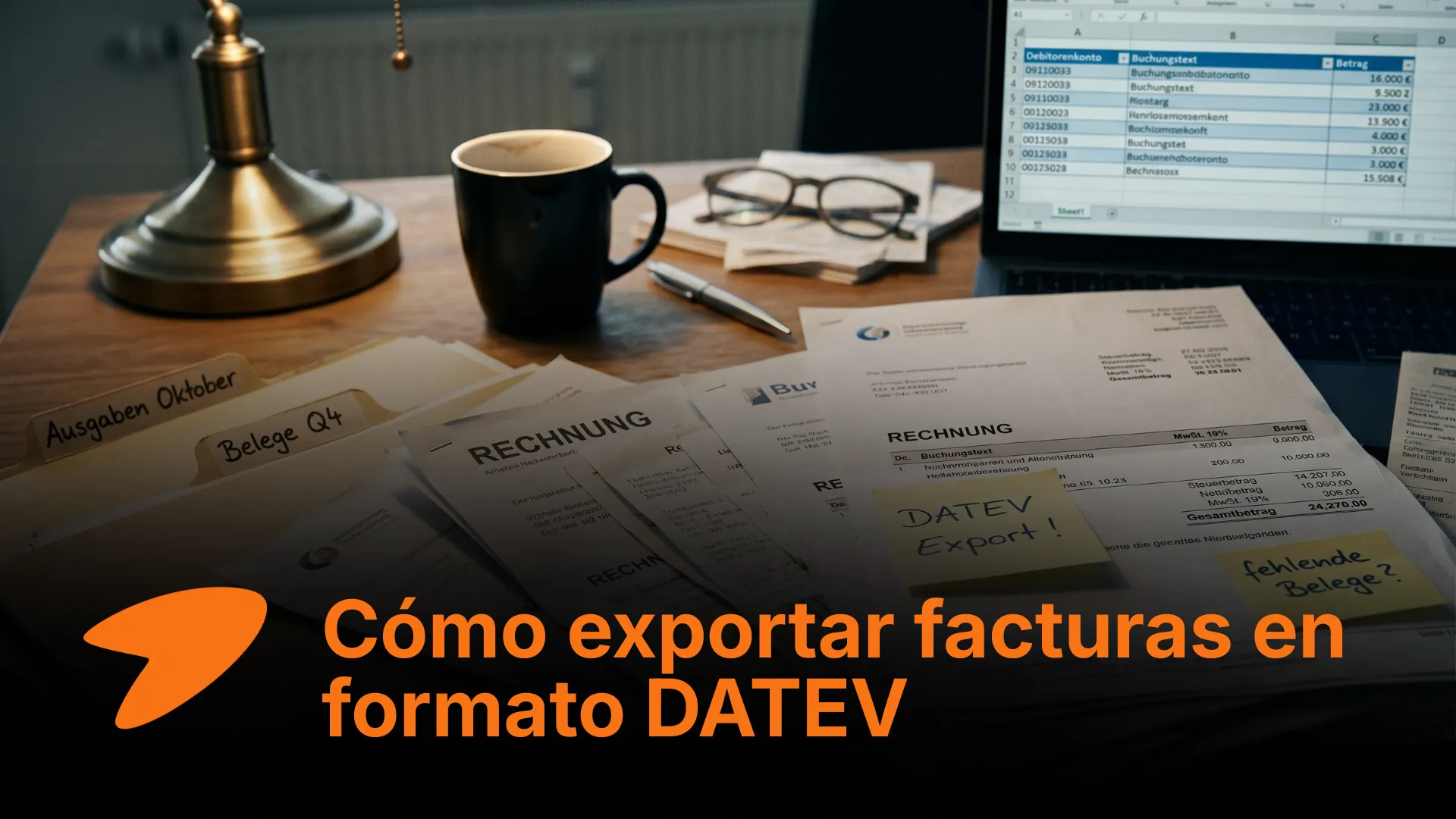 Exportar facturas a DATEV de forma automática y sin picar datos a mano