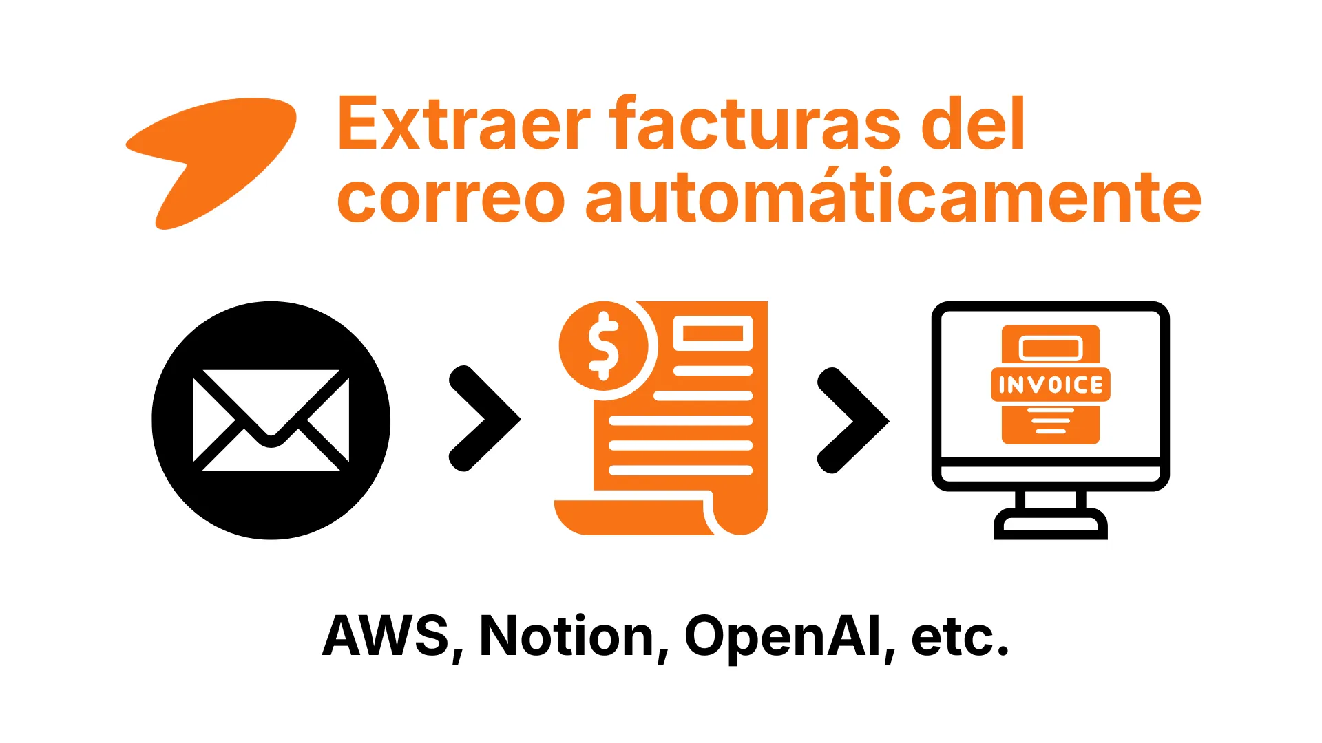 Extraer facturas del correo automáticamente en SaaS como AWS o Notion