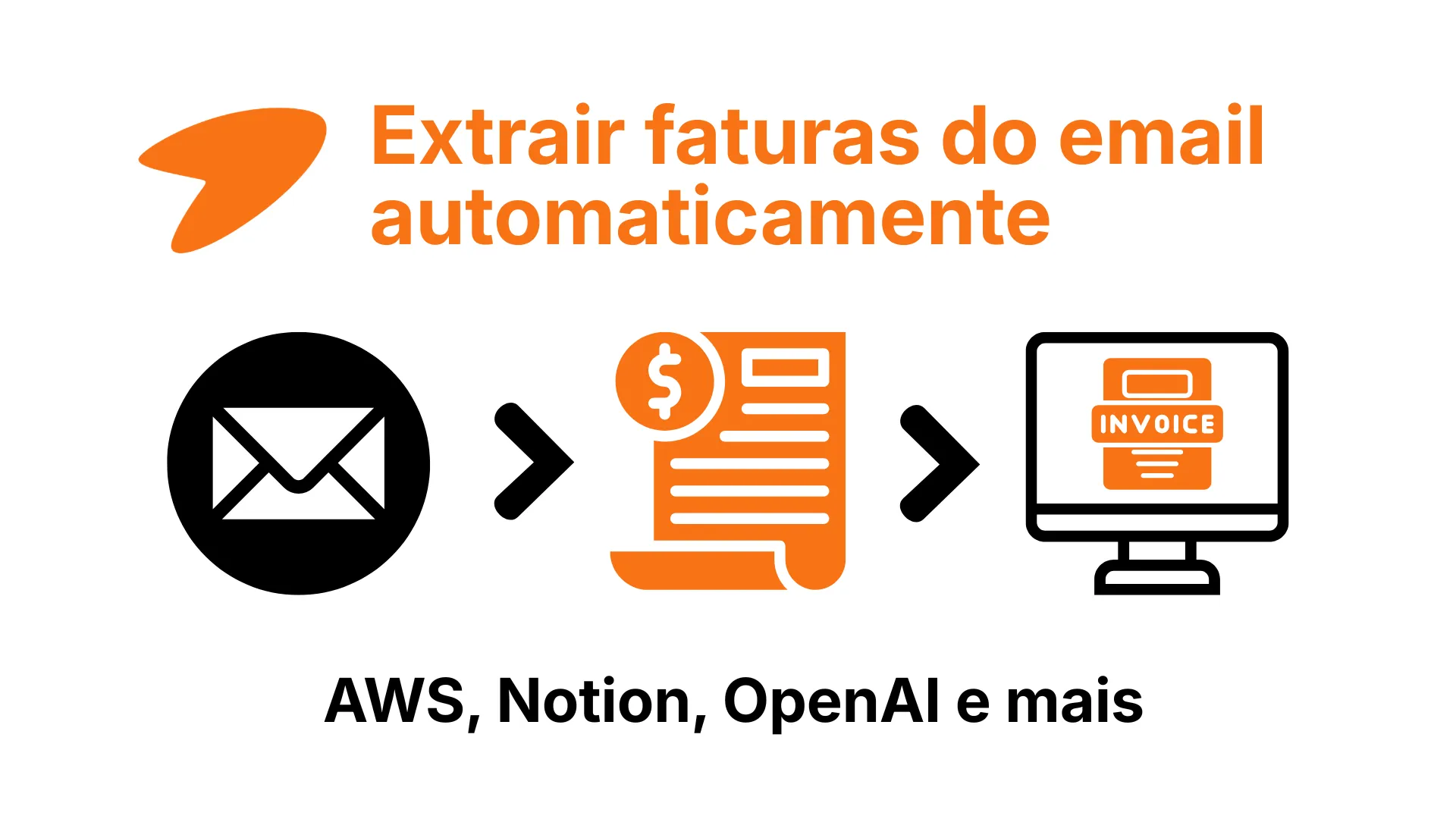 Extrair faturas do email automaticamente de ferramentas como AWS e OpenAI