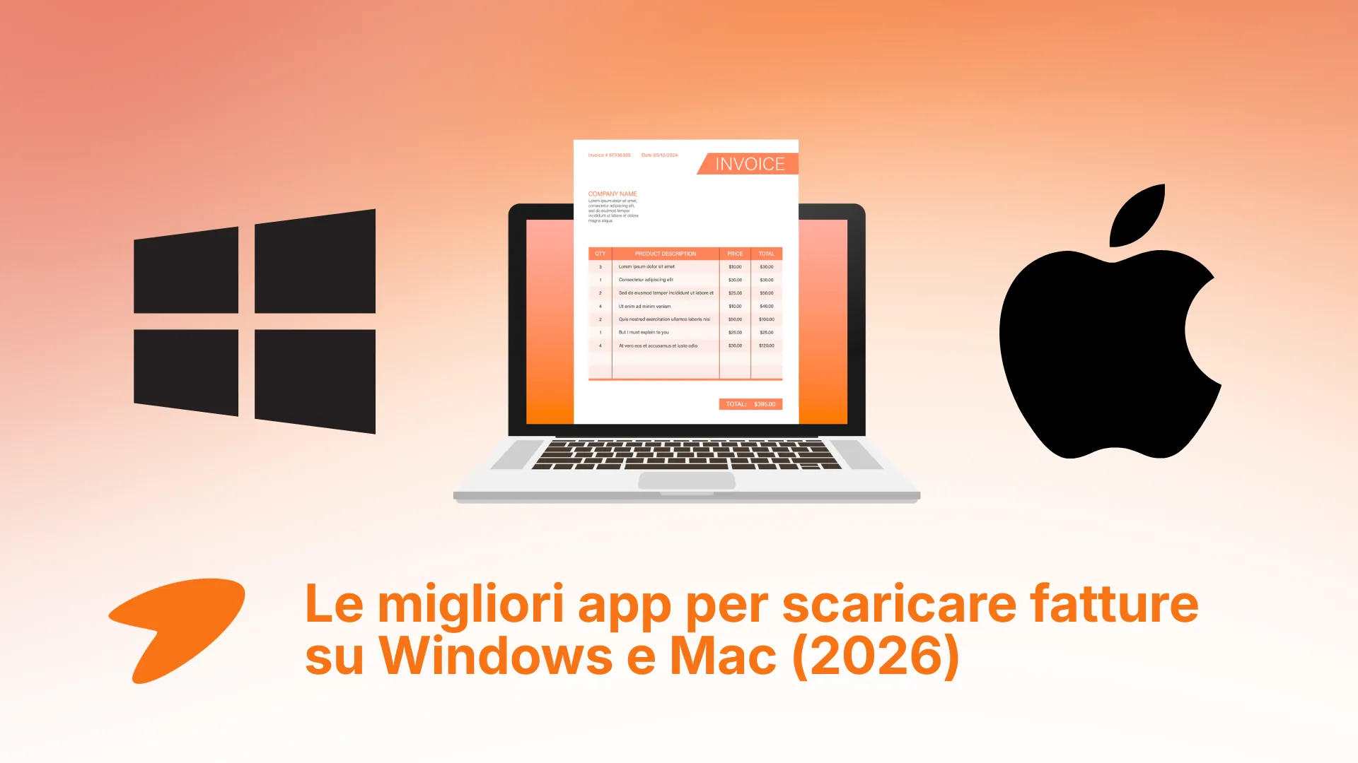 App desktop Tailride per scaricare fatture dai portali fornitore su Windows e Mac